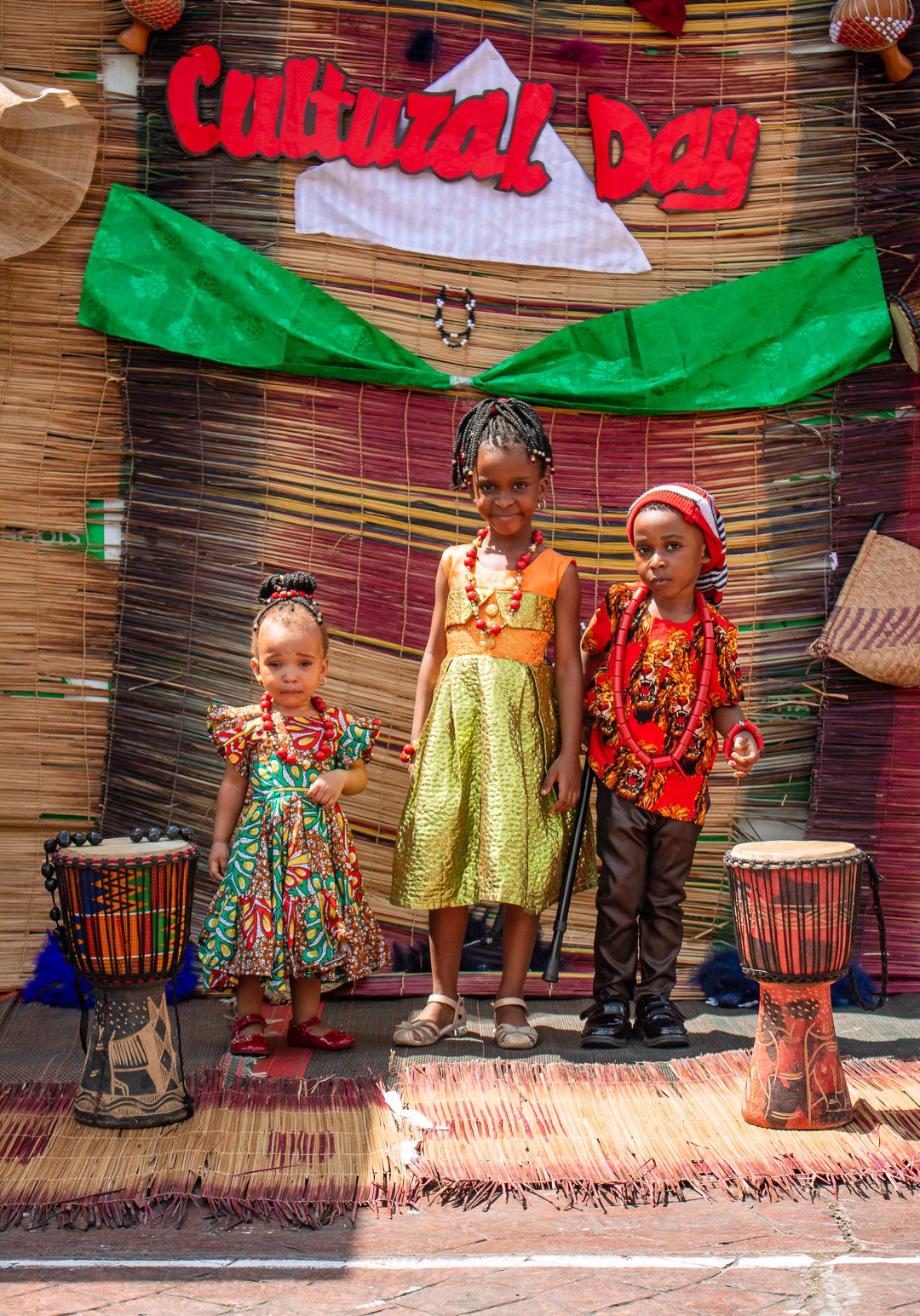Citacad pupils in traditional dress on Cultural Day