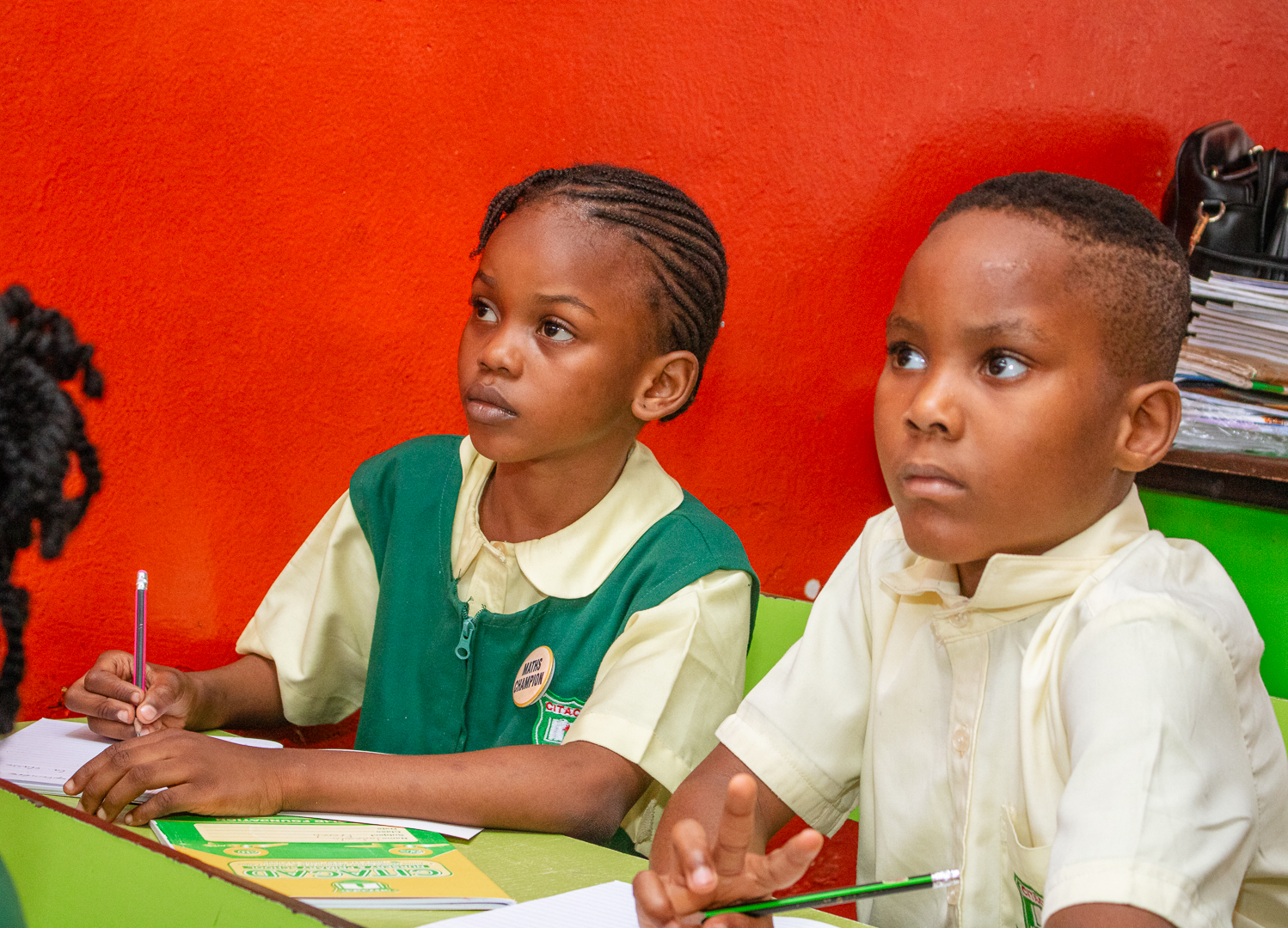 Children in a Citacad classroom activity